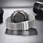 BENYAR BY-5200 43mm Night Light Dial Men's Quartz Watch Chronograph Waterproof-PrimeTimepiece