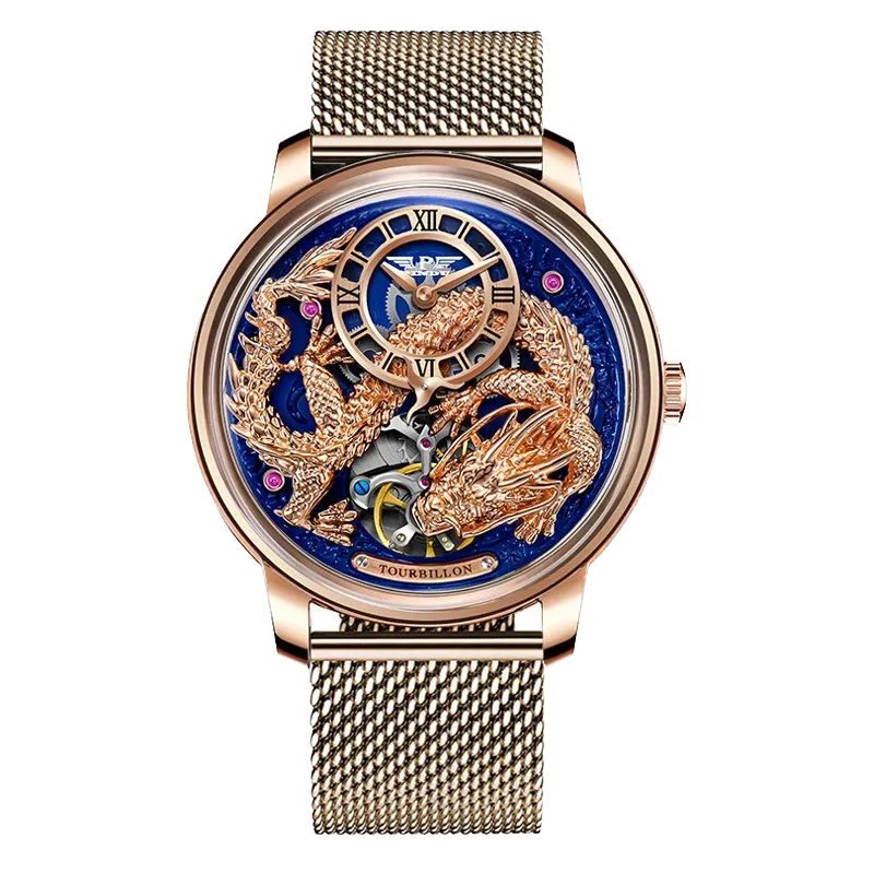 PINDU Golden Dragon Dial Automatic Men's Watch M2791B Movement Waterproof PD6632-PrimeTimepiece