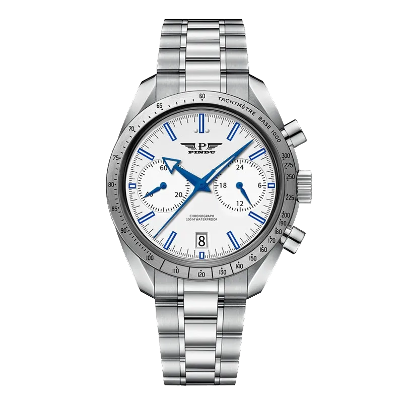 PINDU Tribute to Moon Watch Retro Luxury Quartz Watches Men Sport Chronograph-PrimeTimepiece