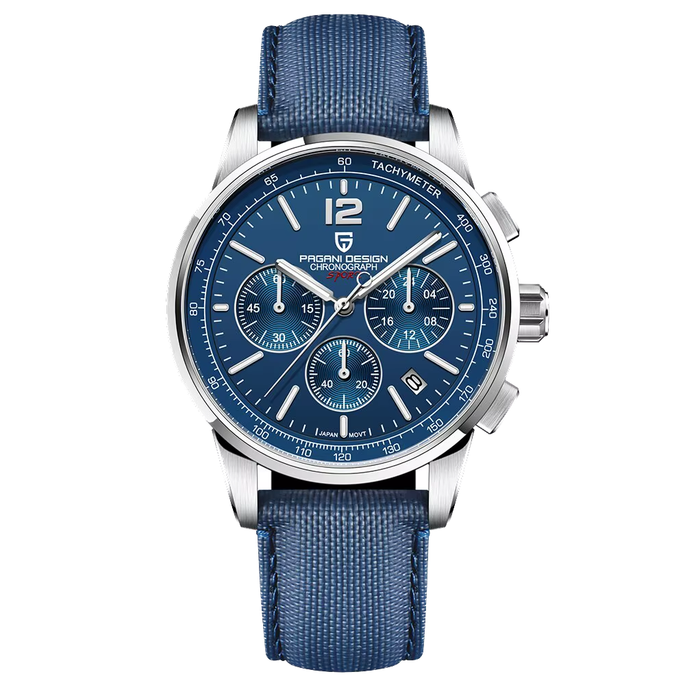 PAGANI DESIGN PD YS008 Men Quartz Watch VK63 100M Water Resistant Sapphire Glass