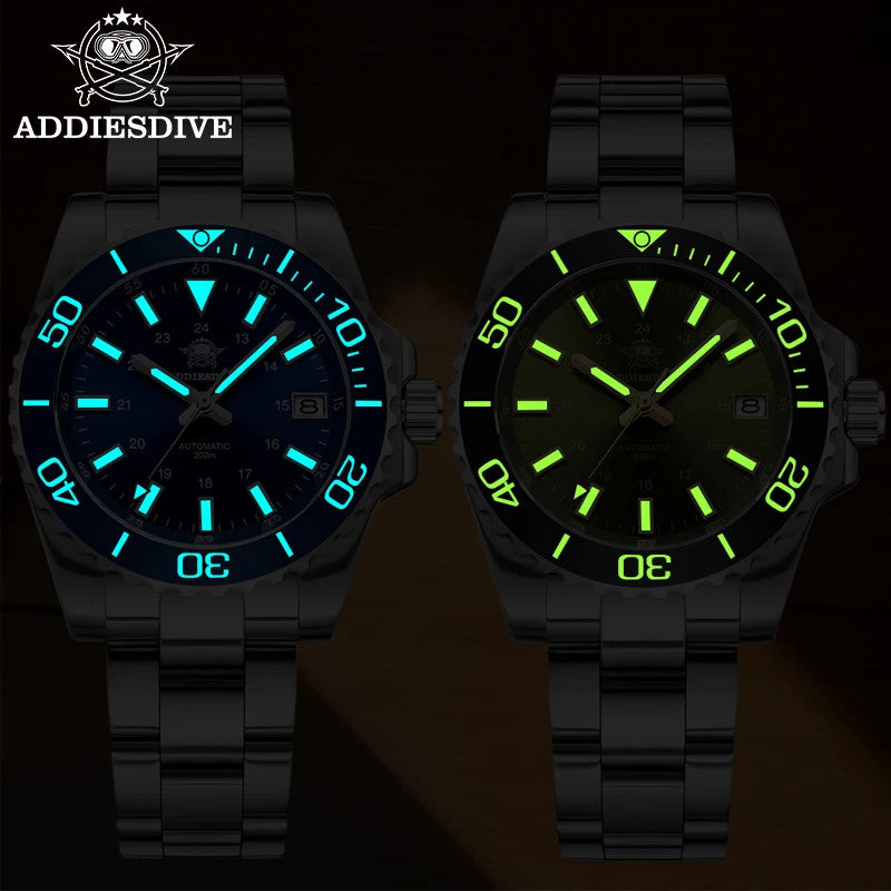 ADDIESDIVE AD2504 Automatic Men's Watch Black