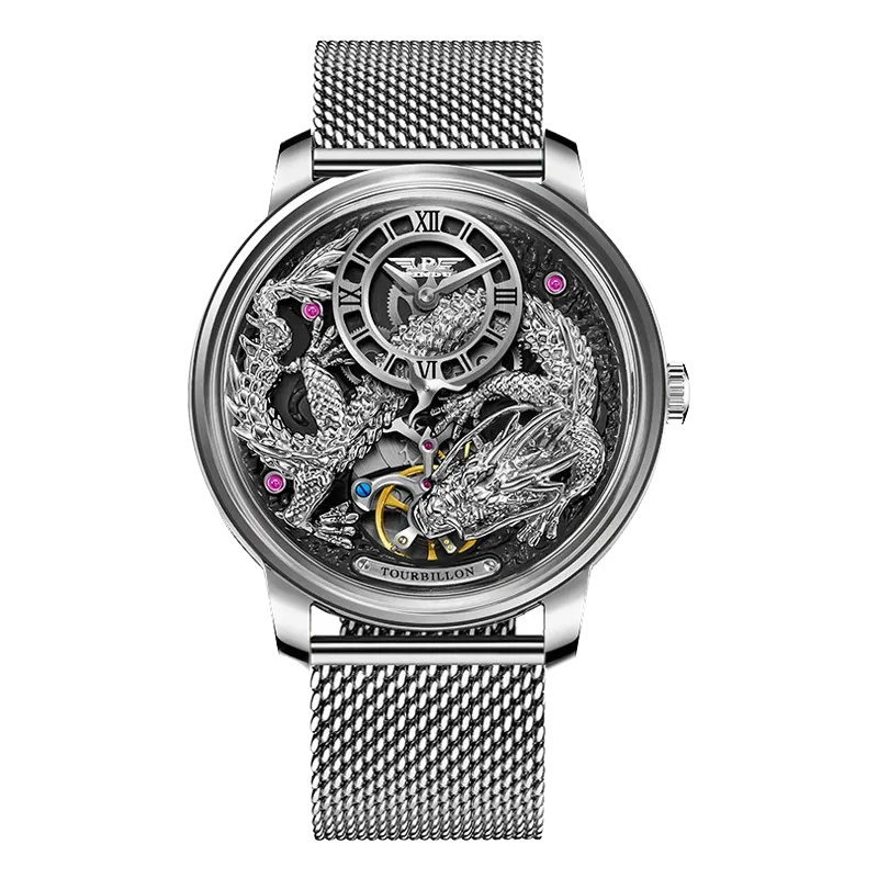 PINDU Golden Dragon Dial Automatic Men's Watch M2791B Movement Waterproof PD6632-PrimeTimepiece