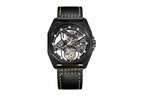 PINDU Hollow transparent Automatic Mechanical Tourbillon Movement Men's Watch-PrimeTimepiece