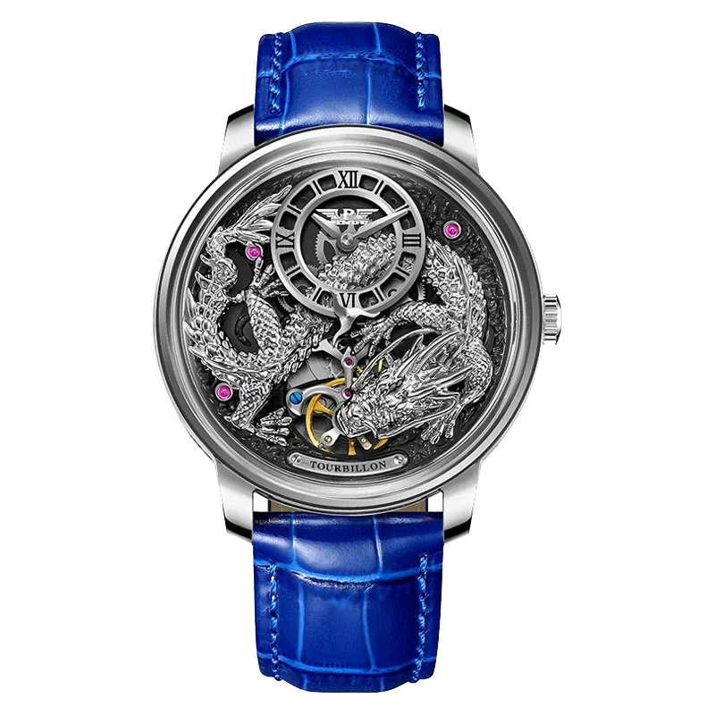 PINDU Golden Dragon Dial Automatic Men's Watch M2791B Movement Waterproof PD6632-PrimeTimepiece