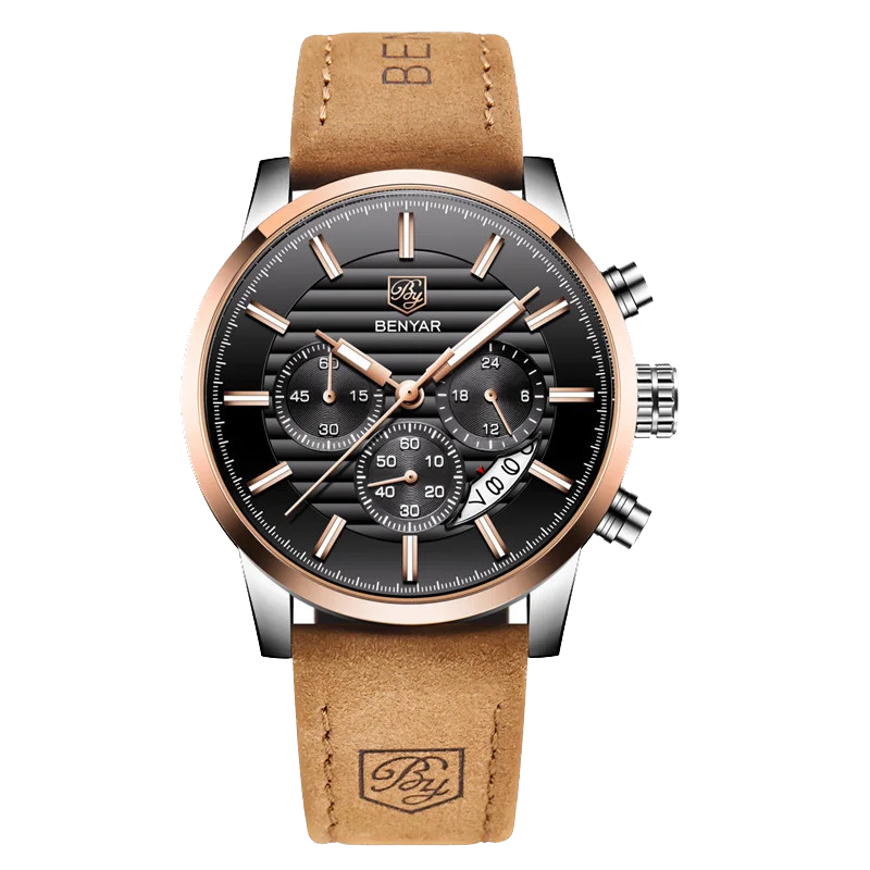 BENYAR BY-5104M Chronograph Sport Men's Luxury Business Quartz Watch 9 Variants