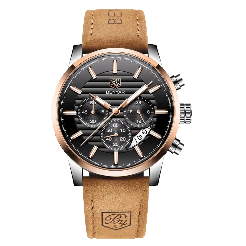 BENYAR BY-5104M Chronograph Sport Men's Luxury Business Quartz Watch 9 Variants-PrimeTimepiece