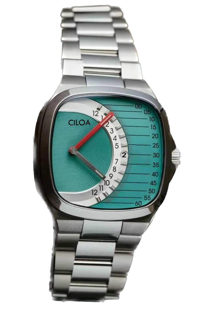 CILOA Retro Square Stainless Steel Waterproof Quartz Watch