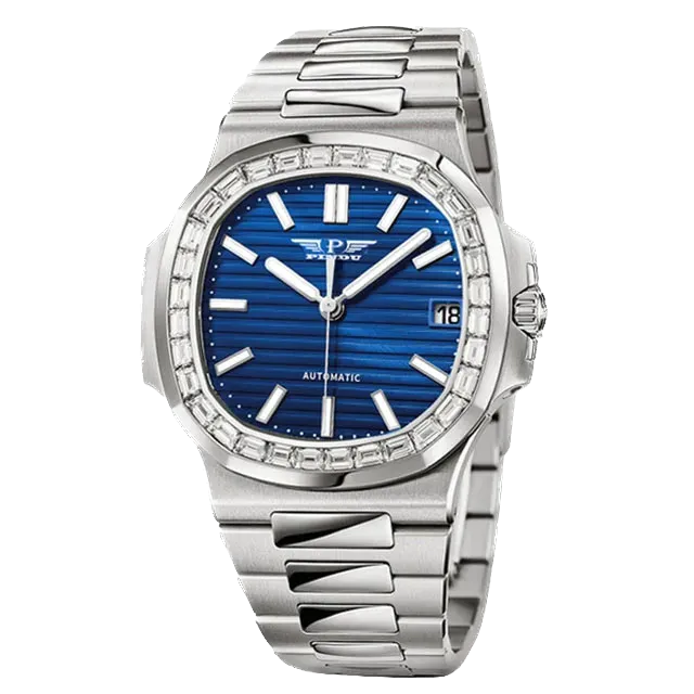 PINDU P6502 Mens Automatic Mechanical Waterproof Moon Phase Watch-PrimeTimepiece