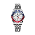 ADDIESDIVE AD2044 Men's Analog GMT515-24H Watch Diver 200M Bubble Mirror Glass