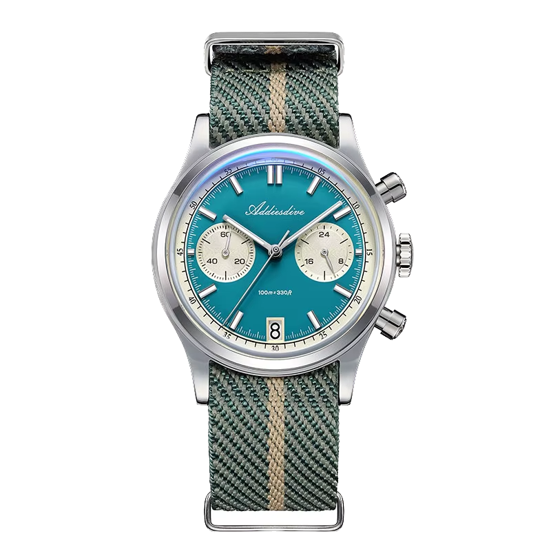 ADDIESDIVE AD2095 Men’s Quartz Watch Luminous Chronograph 100M Water Resistant