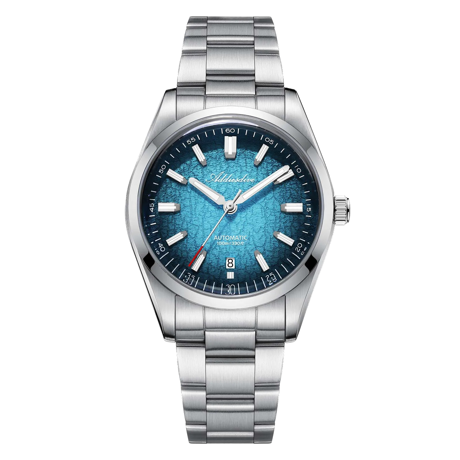 ADDIESDIVE AD2531 Men’s Waterproof Automatic Watch Stainless Steel Gradient Dial
