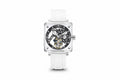 PINDU Tourbillon Movement Sapphire Mirror Men Transparent Case Rubber Strap-PrimeTimepiece
