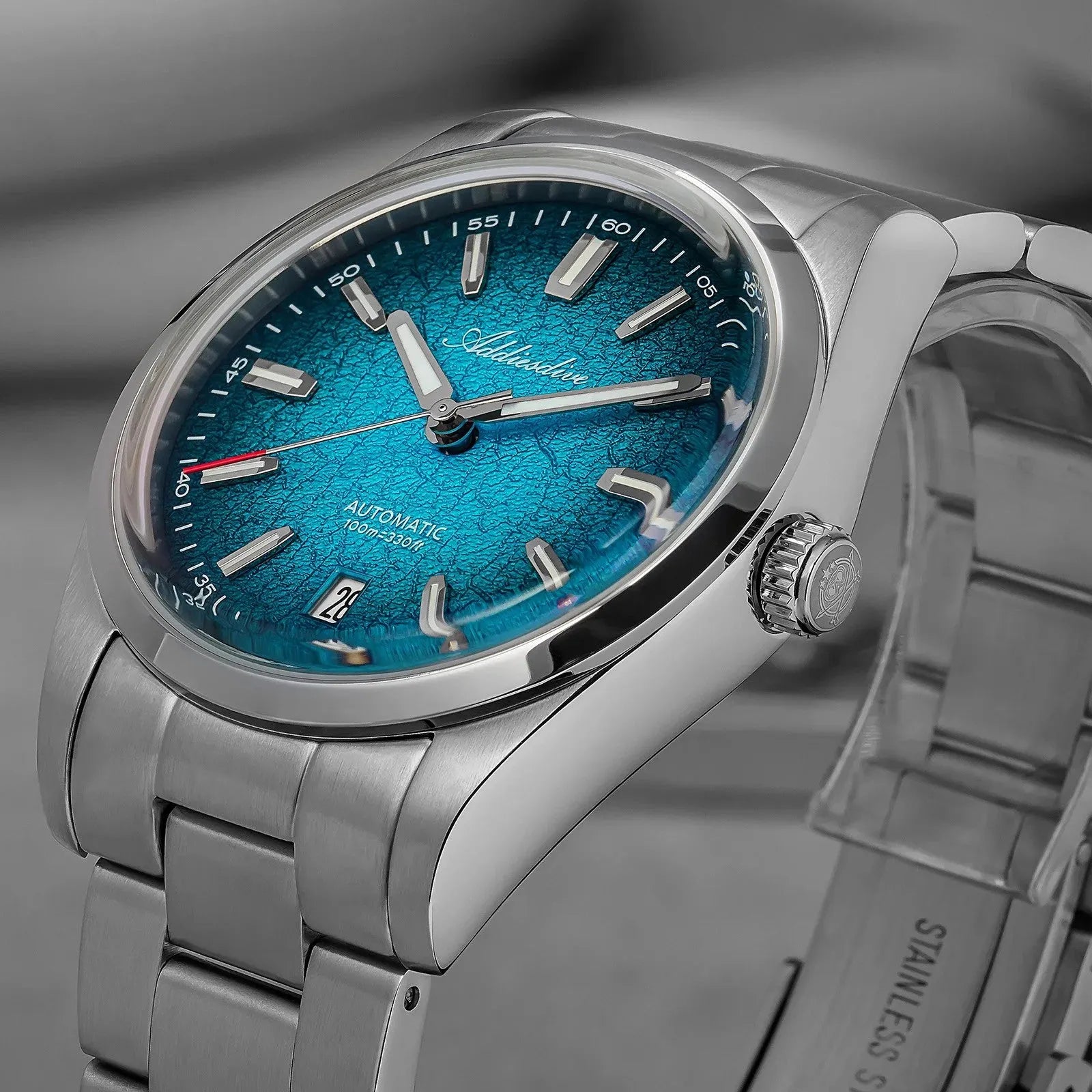 ADDIESDIVE AD2531 Men’s Waterproof Automatic Watch Stainless Steel Gradient Dial-PrimeTimepiece