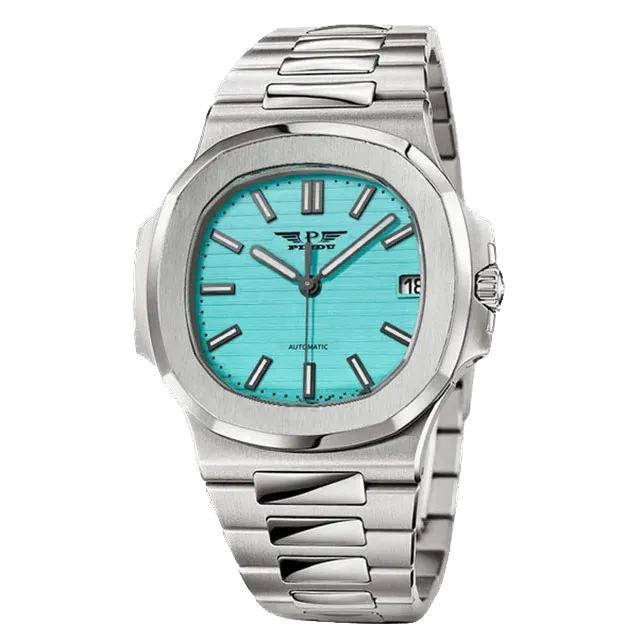 PINDU P6502 Mens Automatic Mechanical Waterproof Moon Phase Watch-PrimeTimepiece