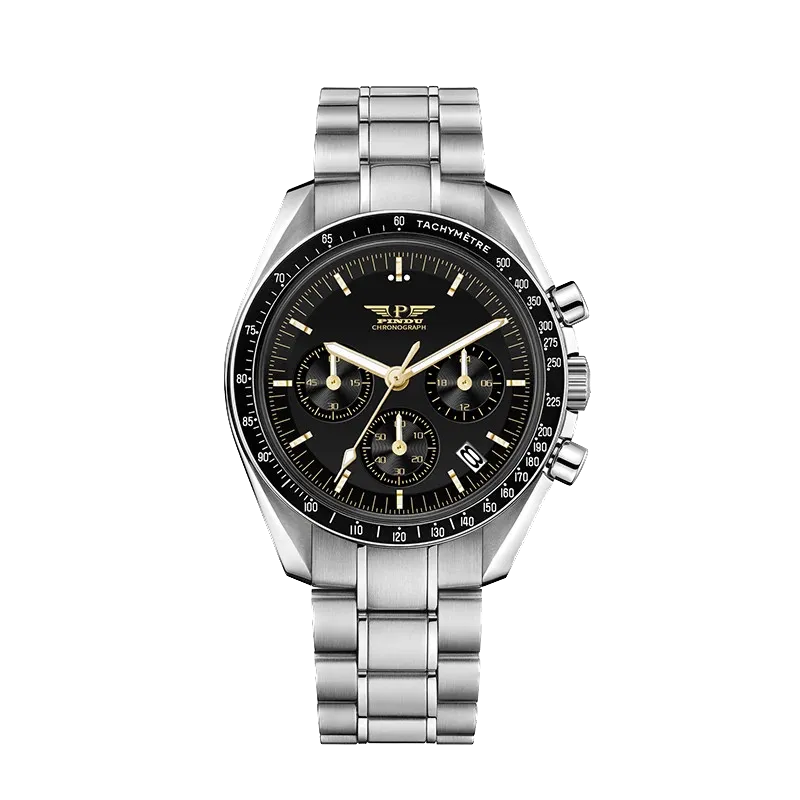 PINDU PD-1701 40MM Men Sapphire Chronograph Quartz Moon Watch, Waterproof-PrimeTimepiece
