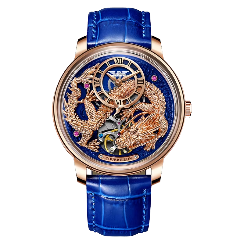 PINDU Golden Dragon Dial Automatic Men's Watch M2791B Movement Waterproof PD6632