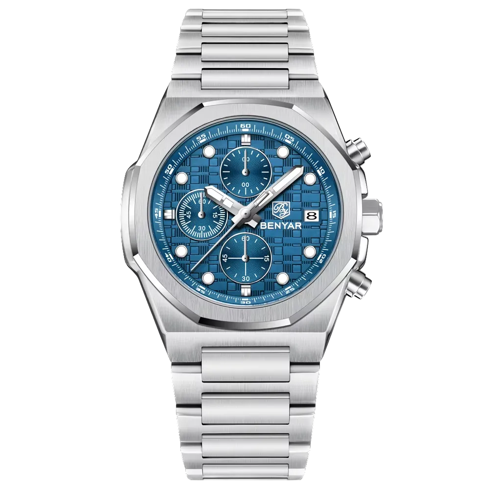 BENYAR BY‑5216 Luxury Quartz Chronograph Sports Watch for Men, Waterproof-PrimeTimepiece