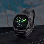 PAGANI DESIGN PD-1819 Men's 40mm Quartz Chronograph Watch - green luminous dial at night