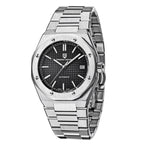 Pagani Design PD-1673 black dial men's automatic watch, stainless steel, front view