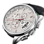 Pagani Design PD-3306 white dial men's quartz watch, angled front view
