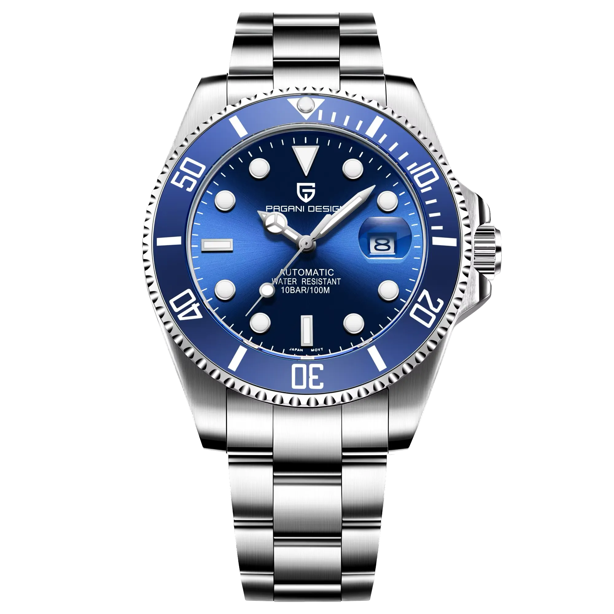 PAGANI DESIGN PD-1639 Men's Mechanical Watch Luxury Ceramic Bezel, Automatic-PrimeTimepiece