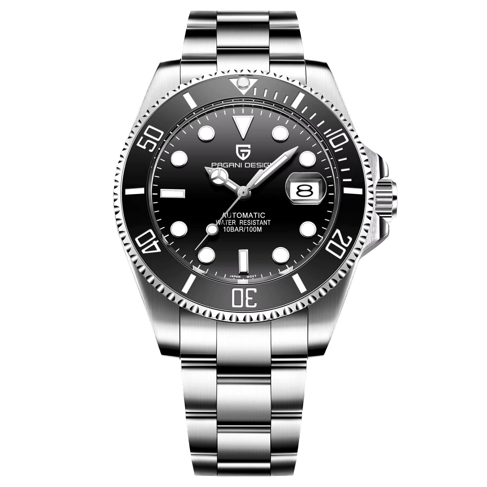 PAGANI DESIGN PD-1639 Men's Mechanical Watch Luxury Ceramic Bezel, Automatic