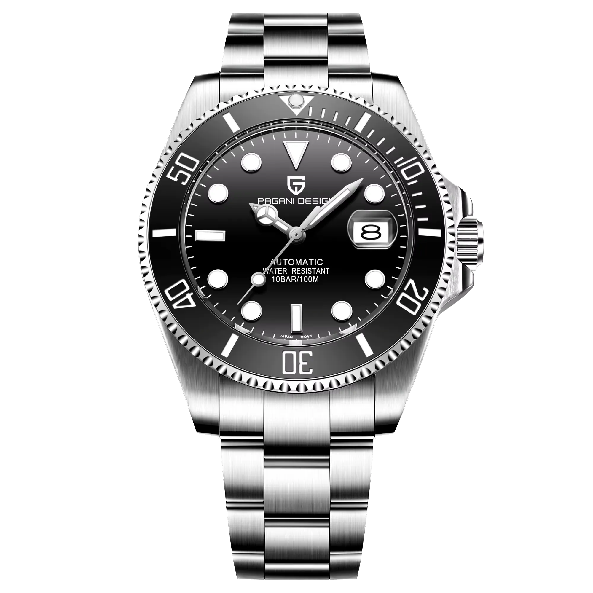 PAGANI DESIGN PD-1639 Men's Mechanical Watch Luxury Ceramic Bezel, Automatic-PrimeTimepiece