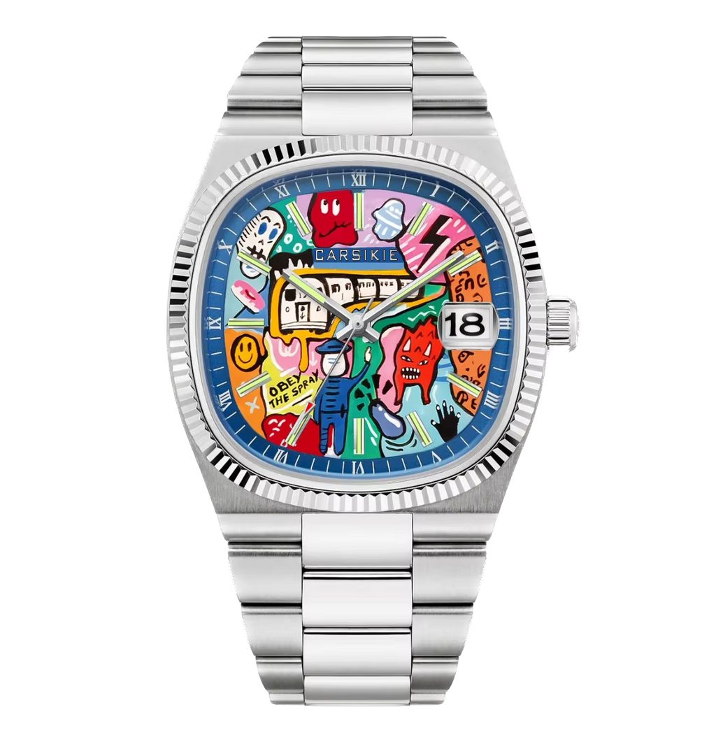 CILOA Men's Watch Painted Dial Waterpoof Quartz Watch