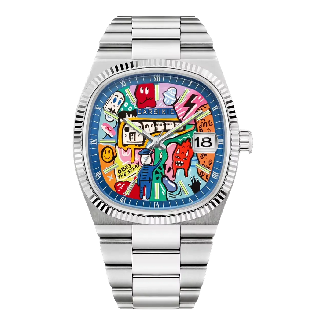 CILOA Men's Watch Painted Dial Waterpoof Quartz Watch-PrimeTimepiece