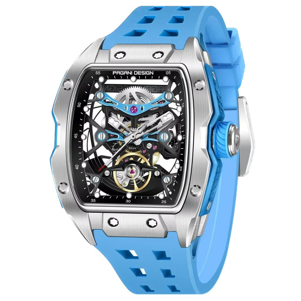 PAGANI DESIGN 42MM PD-YS018 Skeleton Dial 'MILLE" Mechanical Watch 50M WATERPROOF-PrimeTimepiece