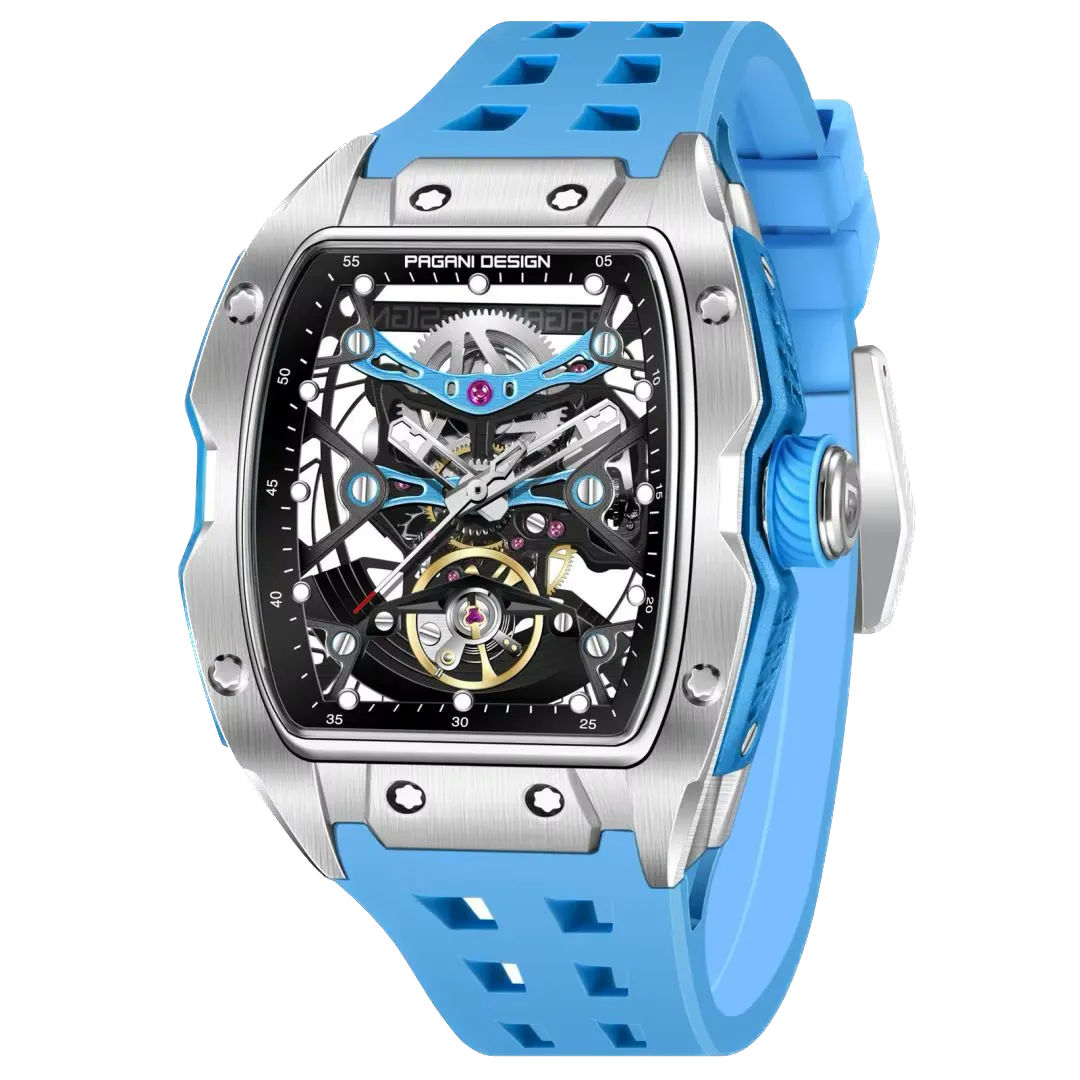 PAGANI DESIGN 42MM PD-YS018 Skeleton Dial 'MILLE" Mechanical Watch 50M WATERPROOF-PrimeTimepiece