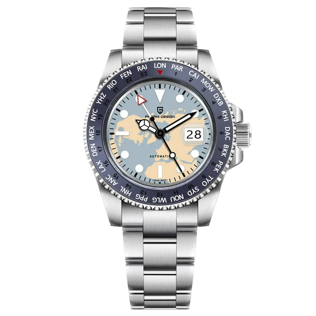 PAGANI DESIGN PD-1758 V4 40MM GMT NH34 Automatic Mechanical Watches, Waterproof-PrimeTimepiece