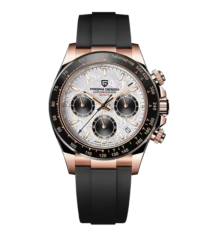 PAGANI DESIGN PD-1664, Rubber Strap, DAYTONA Chronograph Quartz Men Watch Waterproof-PrimeTimepiece
