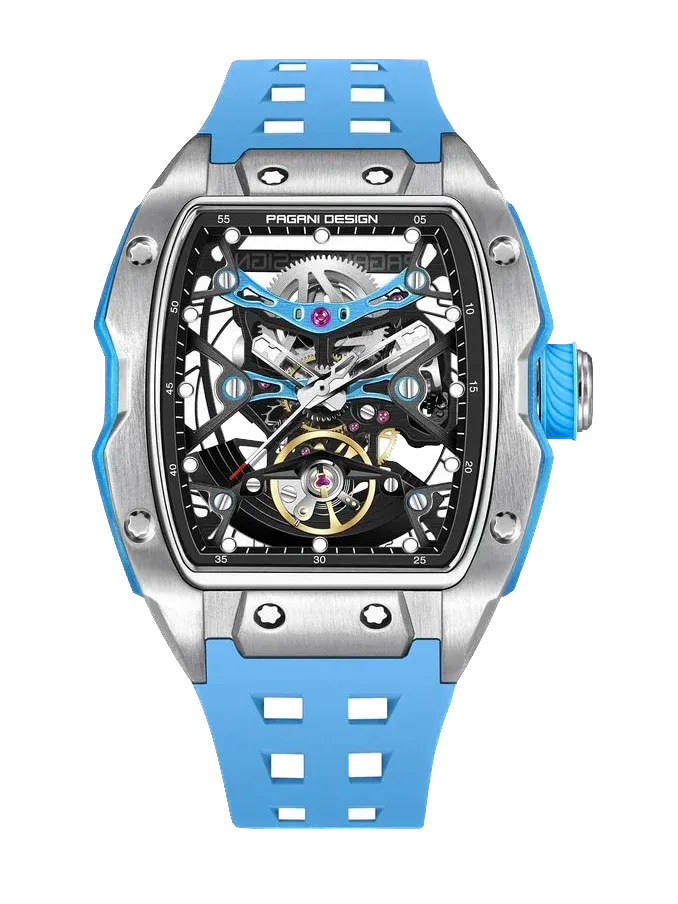 PAGANI DESIGN 42MM PD-YS018 Skeleton Dial 'MILLE" Mechanical Watch 50M WATERPROOF-PrimeTimepiece
