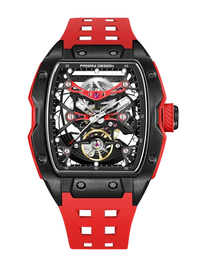 PAGANI DESIGN 42MM PD-YS018 Skeleton Dial 'MILLE" Mechanical Watch 50M WATERPROOF-PrimeTimepiece