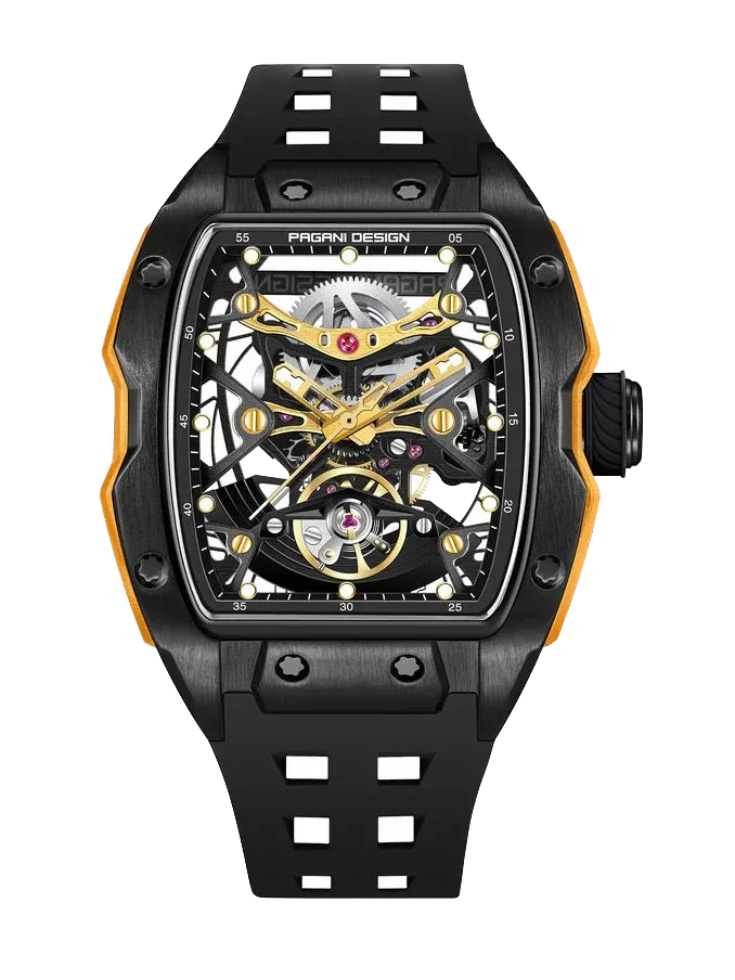 PAGANI DESIGN 42MM PD-YS018 Skeleton Dial 'MILLE" Mechanical Watch 50M WATERPROOF-PrimeTimepiece