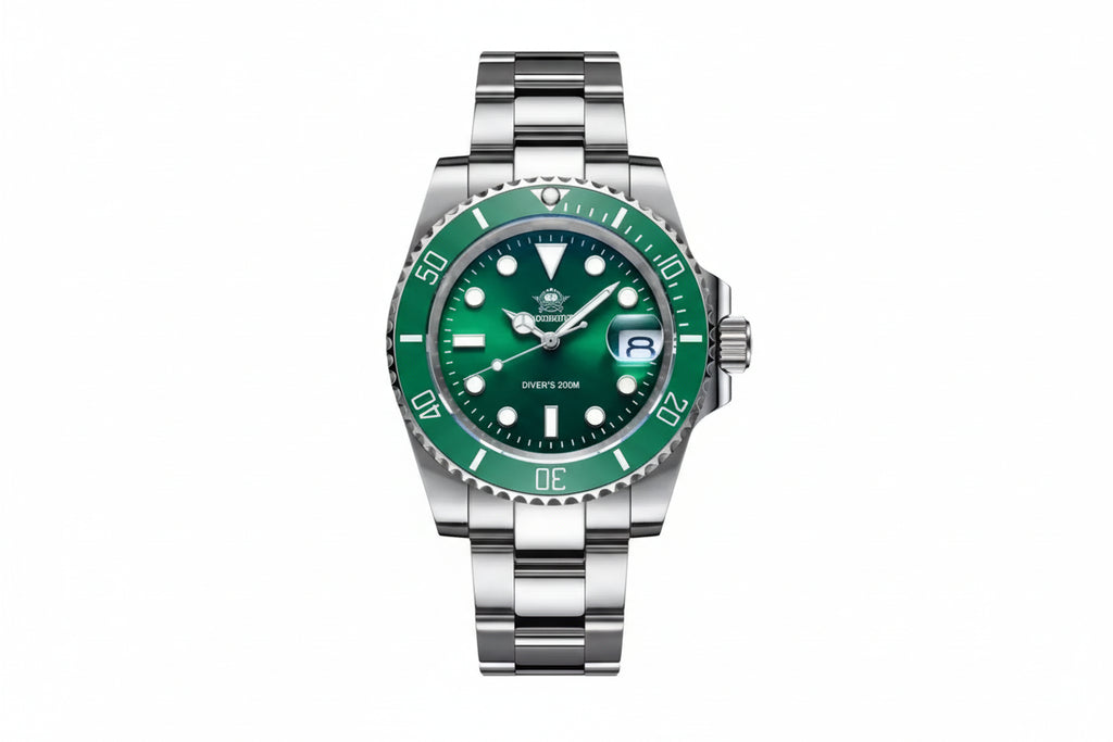 ADDIESDIVE MY-H3-2QZ Men's Watch Black Leather