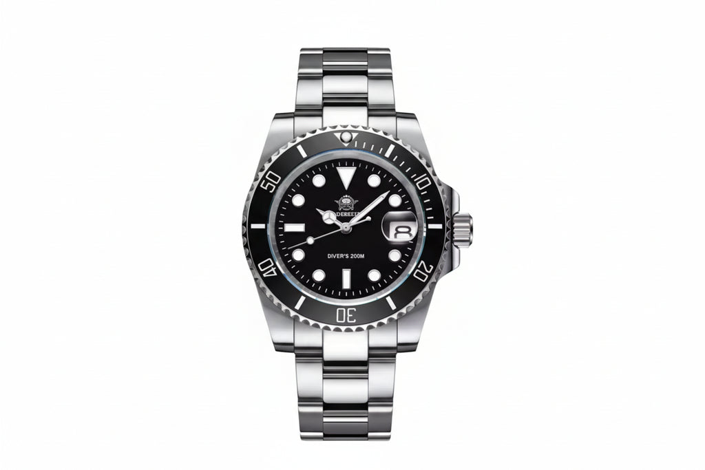 ADDIESDIVE MY-H3-C Men's Diver Watch Black