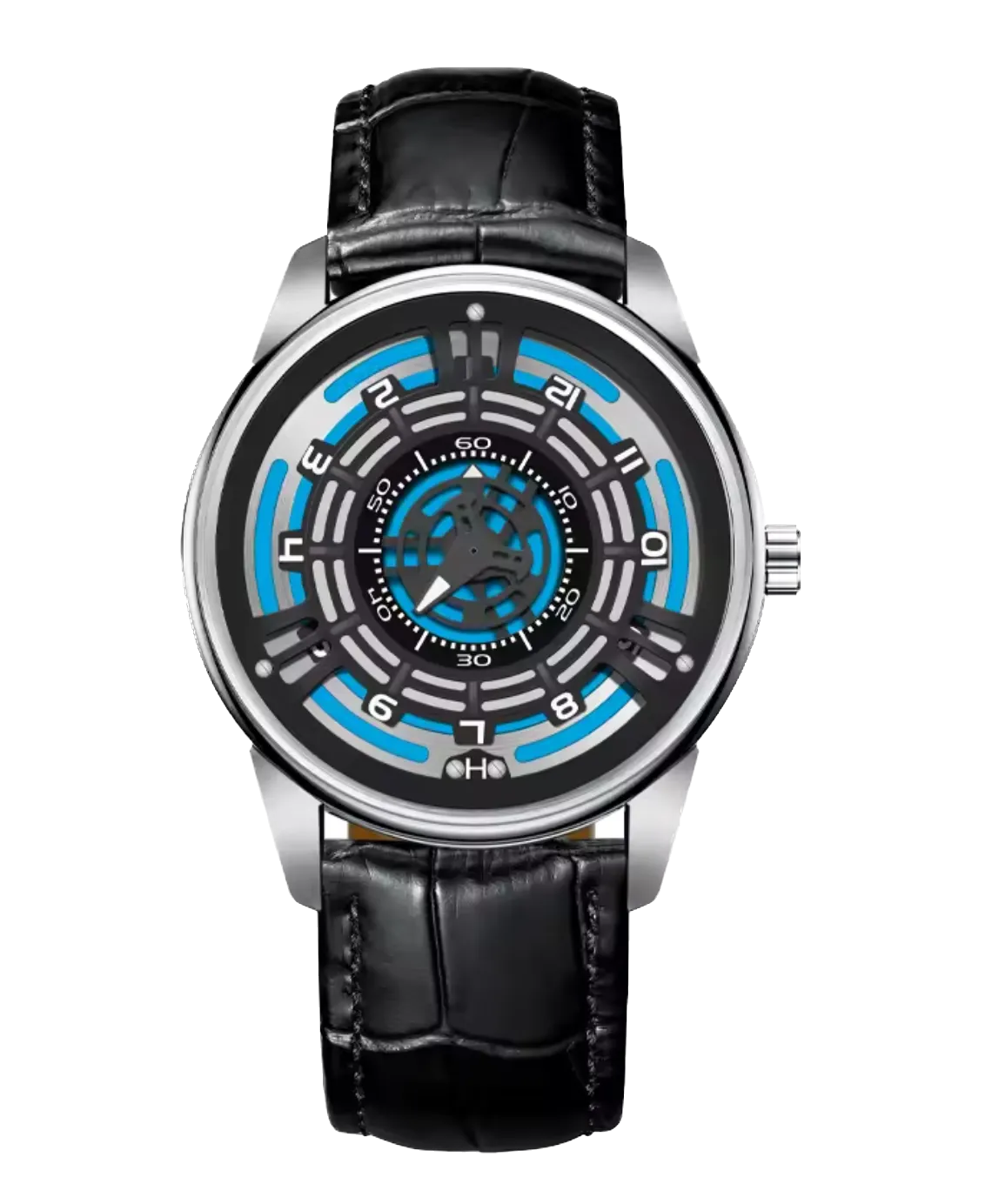 PINDU Dial Wheel Mechanical Men Watch Retro Precision Scale Seconds Ring-PrimeTimepiece