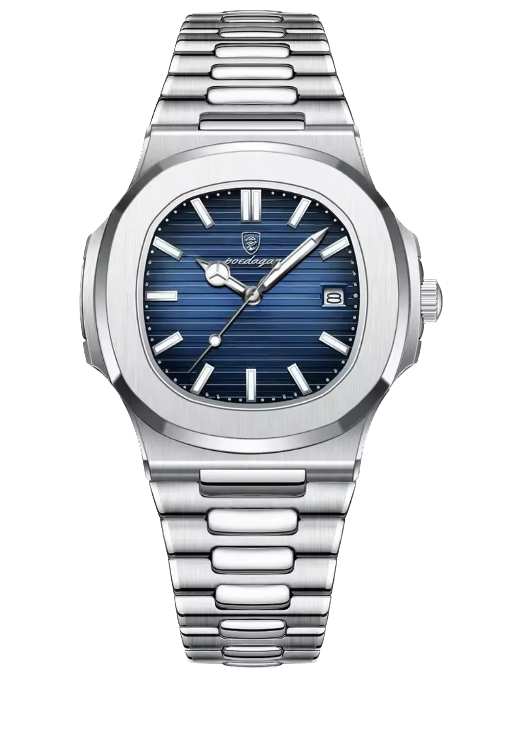 POEDAGAR Men's Luxury Square Quartz Watch 50 ATM Waterproof Luminous Date - 613-PrimeTimepiece