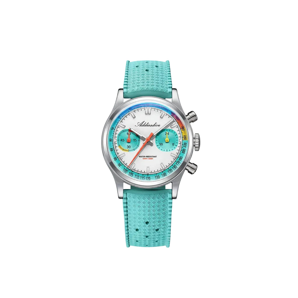ADDIESDIVE AD2529 Quartz Watch with sky blue dial