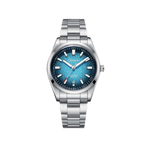 ADDIESDIVE AD2531 Gradient Dial Men’s Automatic Watch with blue dial