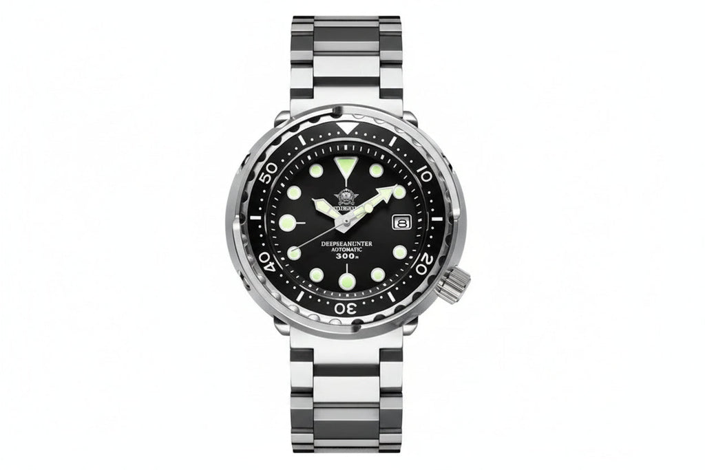 ADDIESDIVE MY-H5 Automatic with black dial, detail view