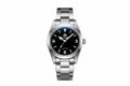 ADDIESDIVE AD2023-1 36MM Deep Sea Hunter Explorer-style with black dial, 3-6-9 Arabic numerals and steel bracelet, front view
