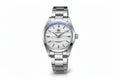 ADDIESDIVE AD2030 36MM Deepseahunter dive watch with white wave-textured dial, silver case and steel oyster bracelet, front