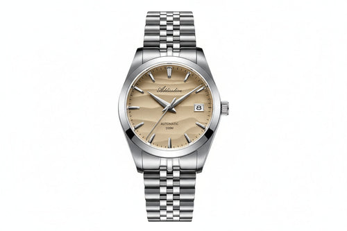 ADDIESDIVE 39MM Glass Desert Dial Automatic Men’s Watch with brown dial