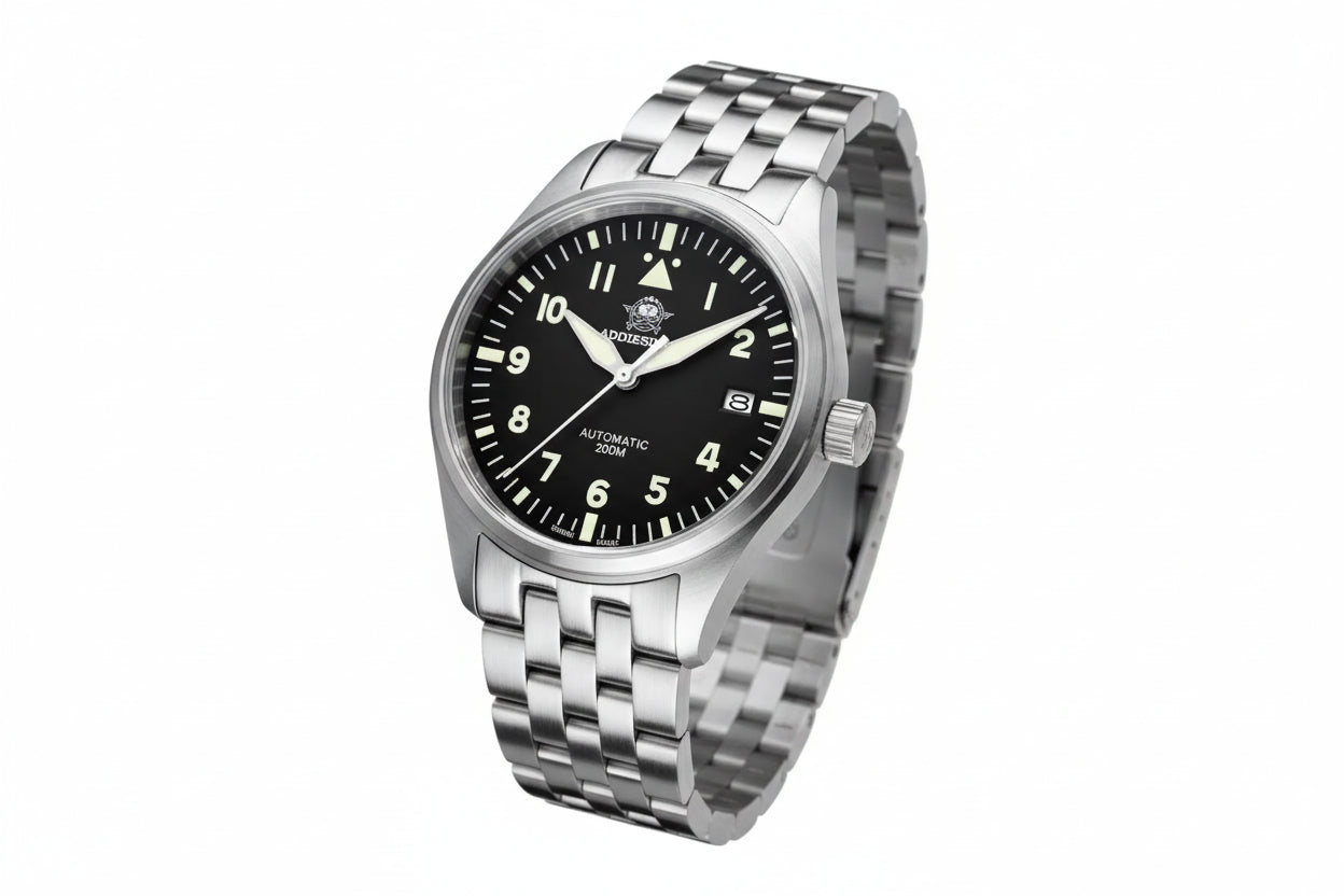 ADDIESDIVE MY-H2 Men's NH35A Automatic Watch with black dial