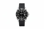 ADDIESDIVE MY-H3-2QZ with black leather dial, detail view