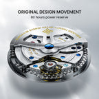 Agelocer Baikal original design movement with 80-hour power reserve and 27 jewels, close-up detail