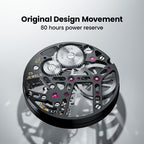 Agelocer Ice tourbillon original movement with 80-hour power reserve and 25 jewels, close-up detail